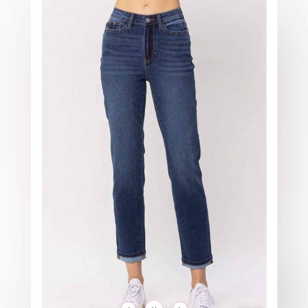 Judy Blue high rise Cool Denim boyfriend denim jeans Size 9 / 29 - Picture 2 of 15